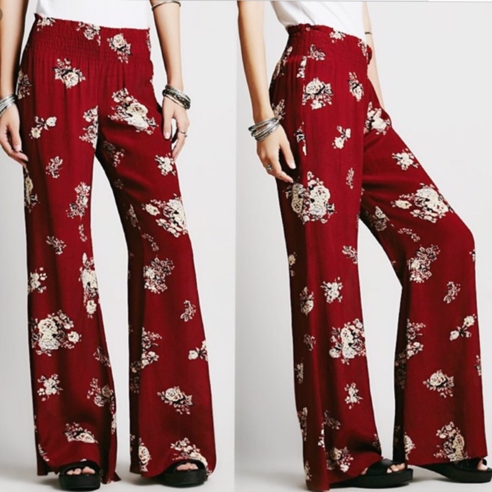 Free People One Floral Hippie Pant